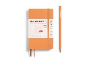 LEUCHTTURM WEEKLY PLANNER 2025 & NB A6 SC 12 MONTHS APRICOT 370763